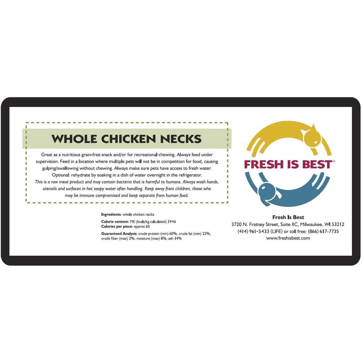 Freeze Dried Whole Chicken Necks P686479