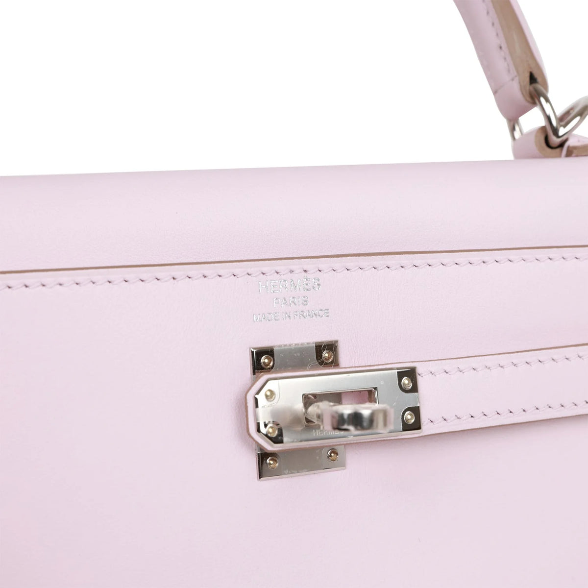 Mauve Pale Swift Palladium Hardware Handbag Q697