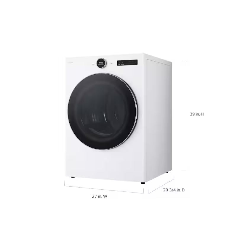 7.4 cu. ft. Vented Stackable Smart Gas Dryer in White O437