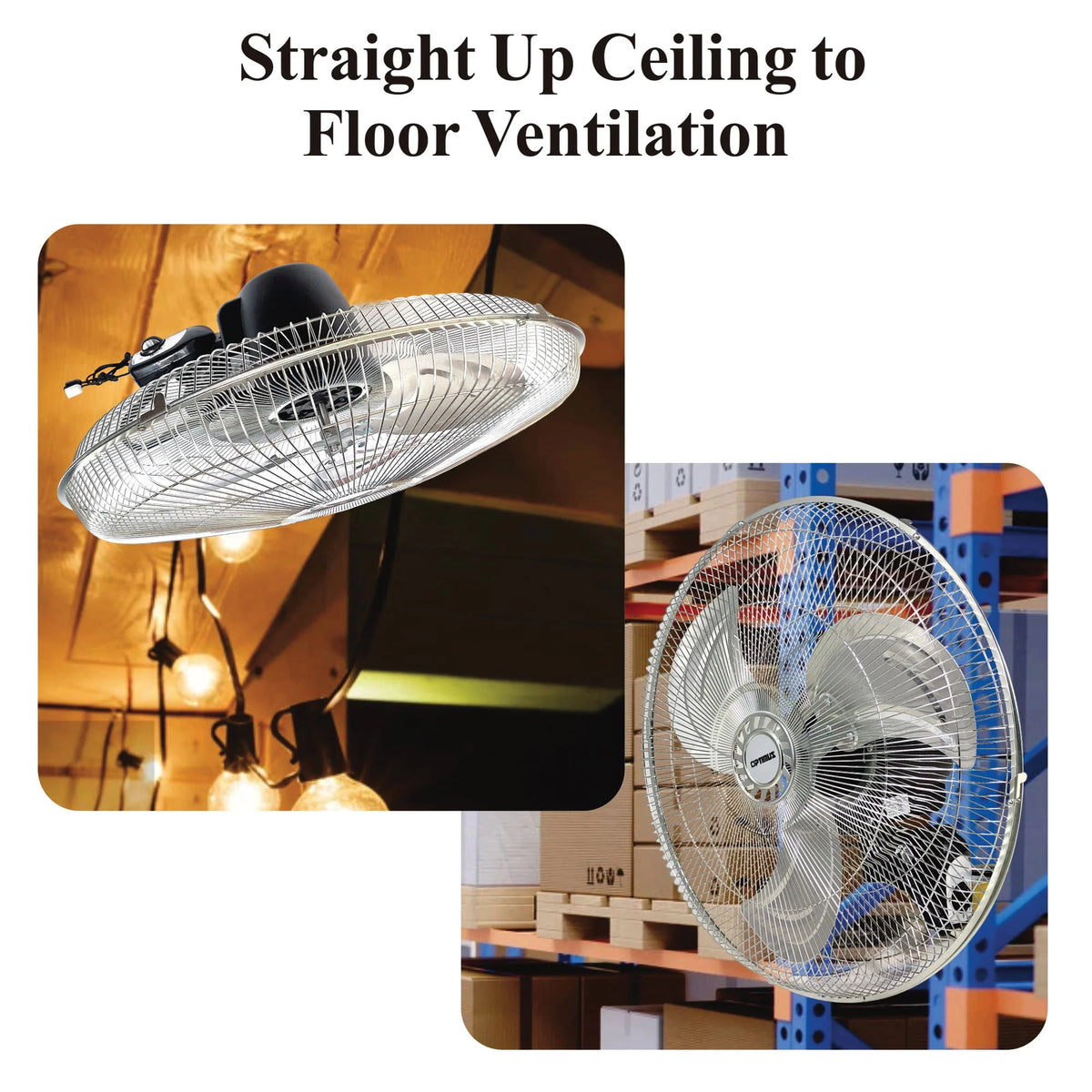 18 Inch 3 Speed Oscillating Wall Mount Fan I10420