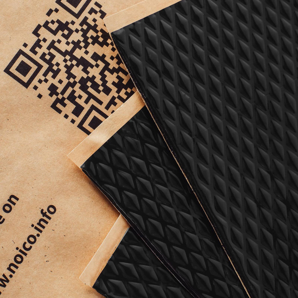 Black 80 Mil 36 Sq ft Car Sound Deadening Butyl Mat D783968