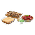 7-Piece Glass Bakeware Set with 4 Lids L5436