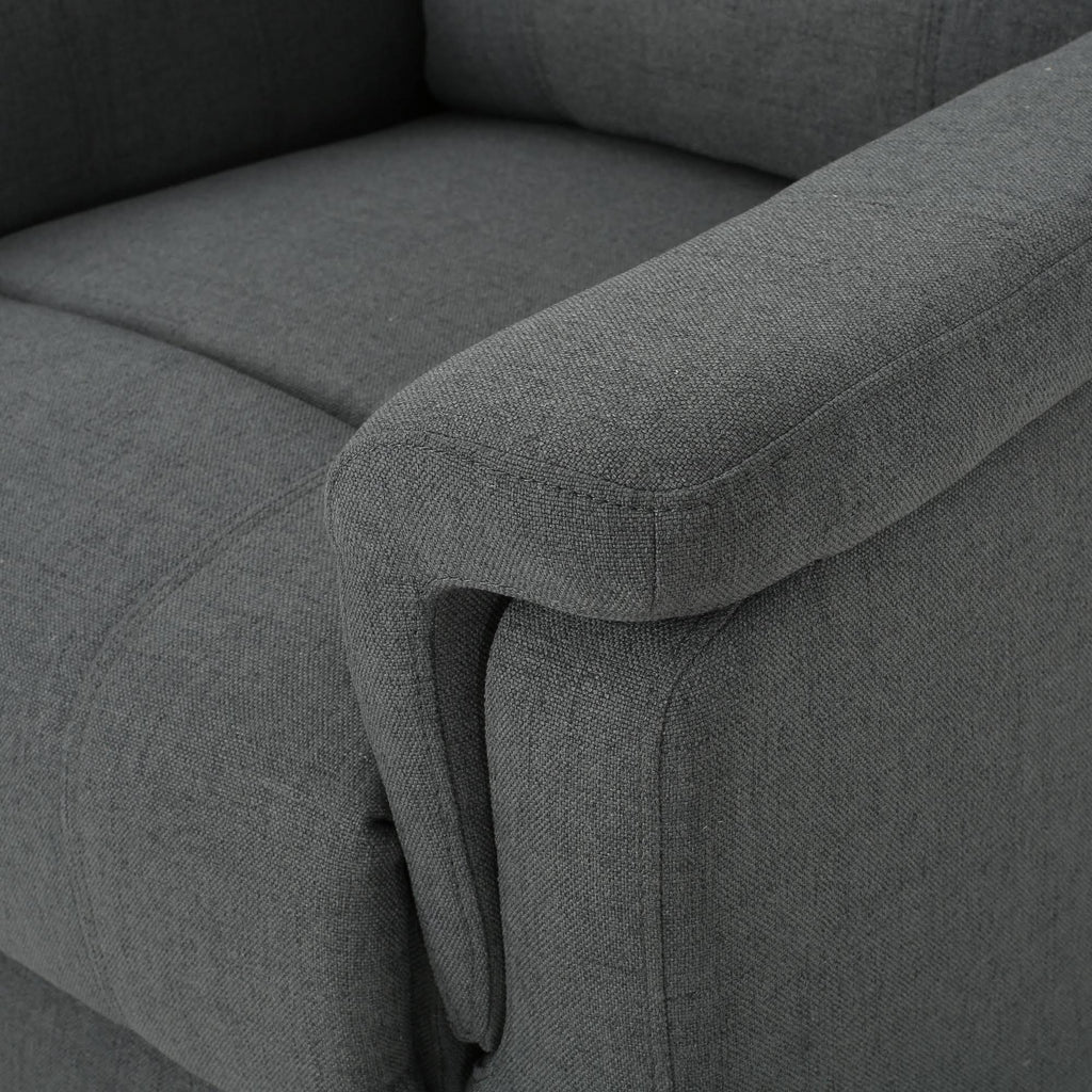 Gray Fabric Swivel Gliding Recliner Q285616