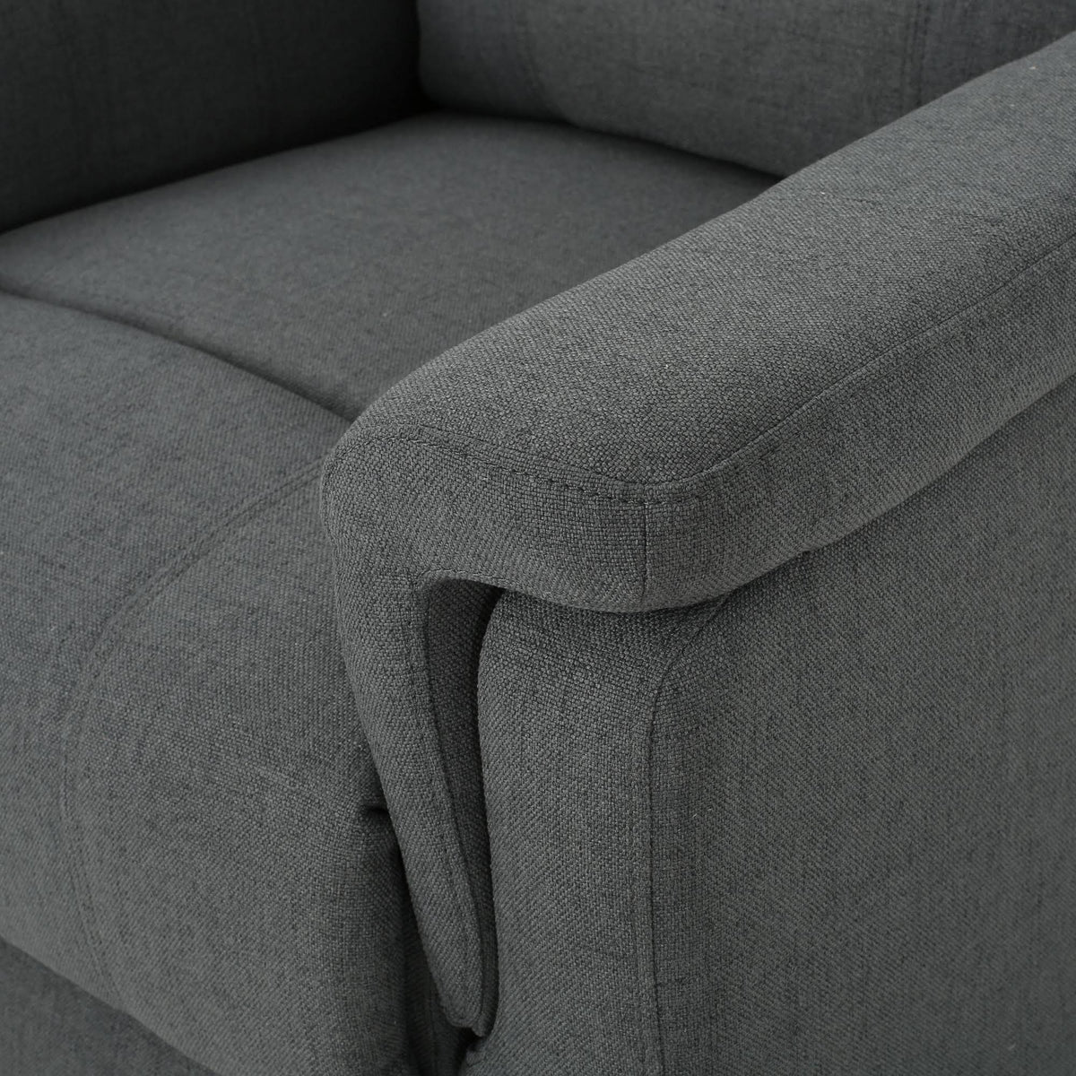 Gray Fabric Swivel Gliding Recliner Q285616