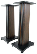 28" Dark Wood Grain Speaker Stands H317