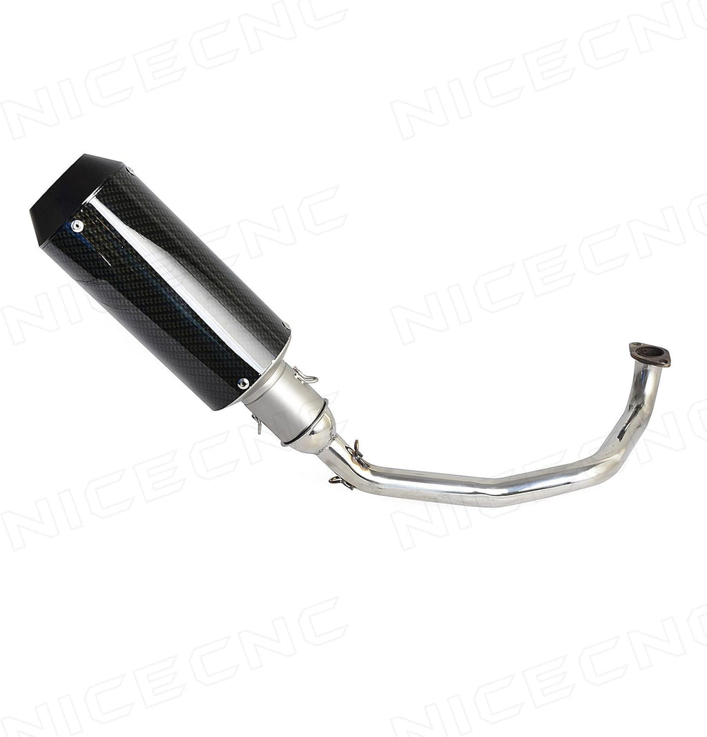 Stainless Steel Exhaust Muffler Pipe System for GY6 Scooters, Pack of 2 Y5522