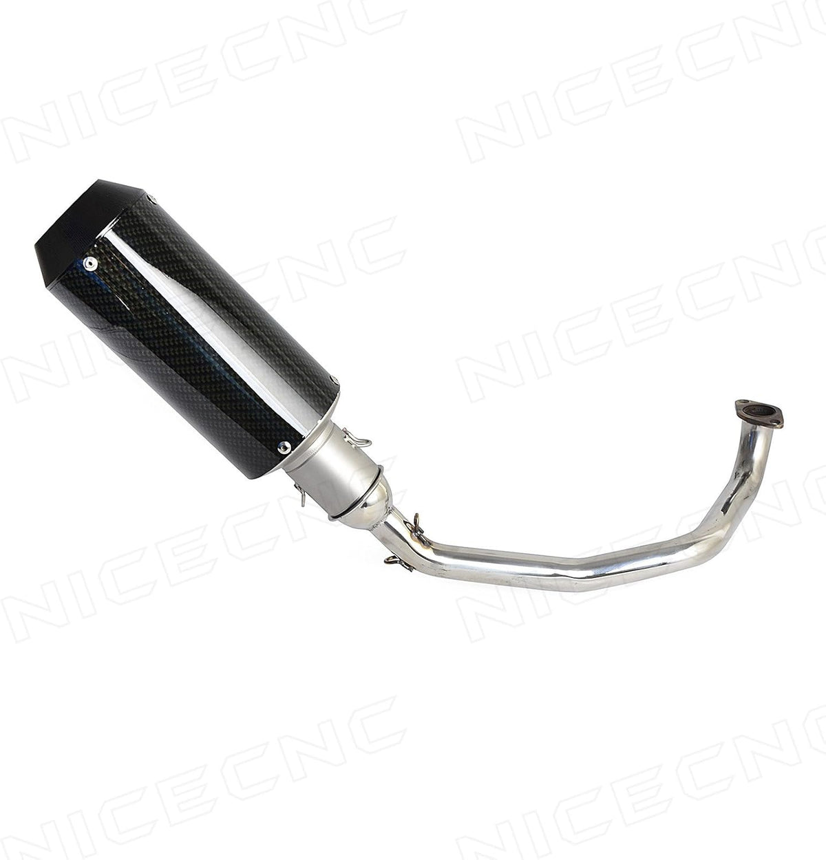 Stainless Steel Exhaust Muffler Pipe System for GY6 Scooters, Pack of 2 Y5522