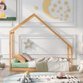 Twin Size Wooden House Bed A361