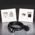 Recessed Pro-Power Kit with Straight Blade Inlet, White A969935