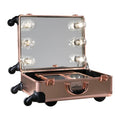 Rose Gold Bling Vanity Travel Train Case Z96122