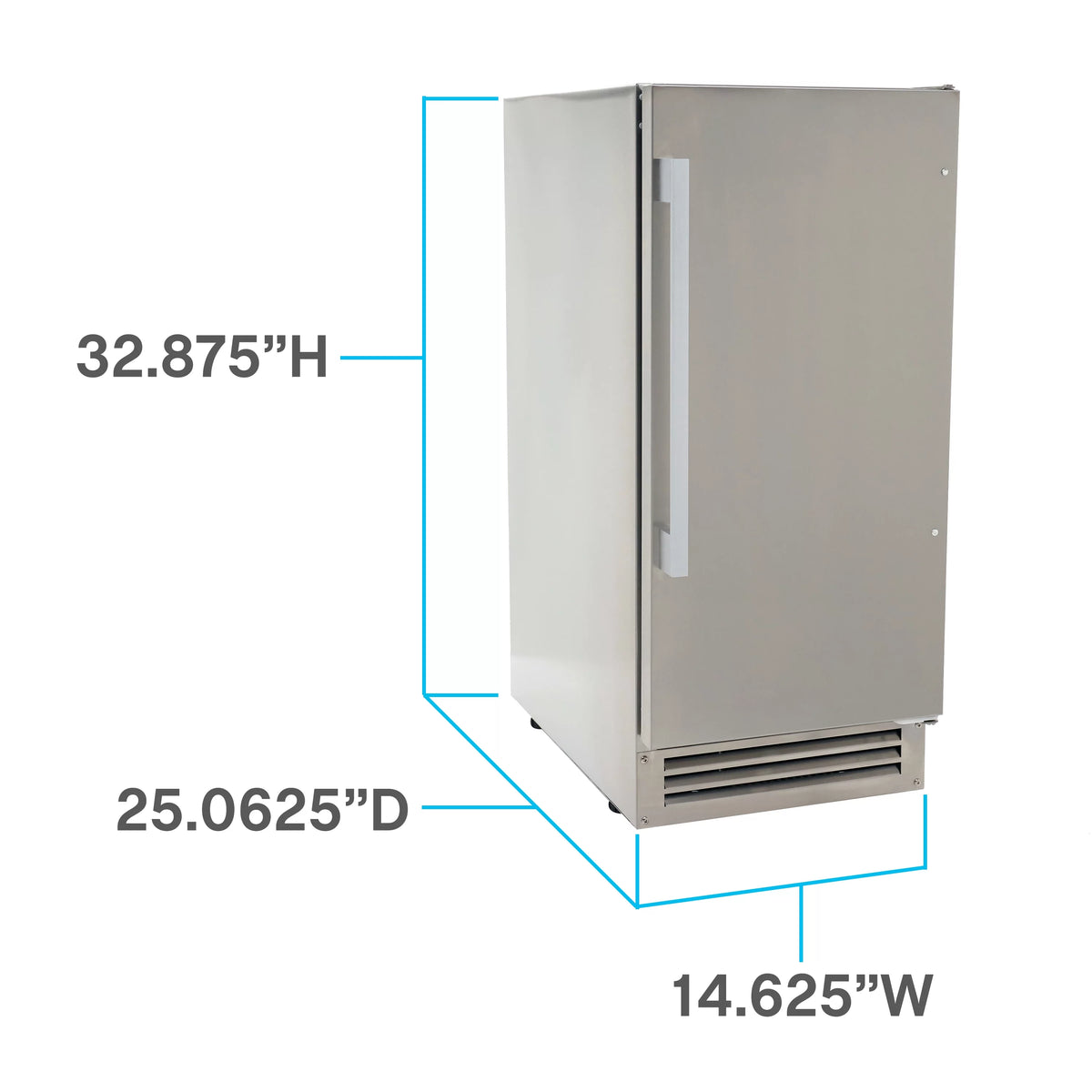 Commercial Built-In Ice Maker, 50 lb. Capacity, Stainless Steel K190882