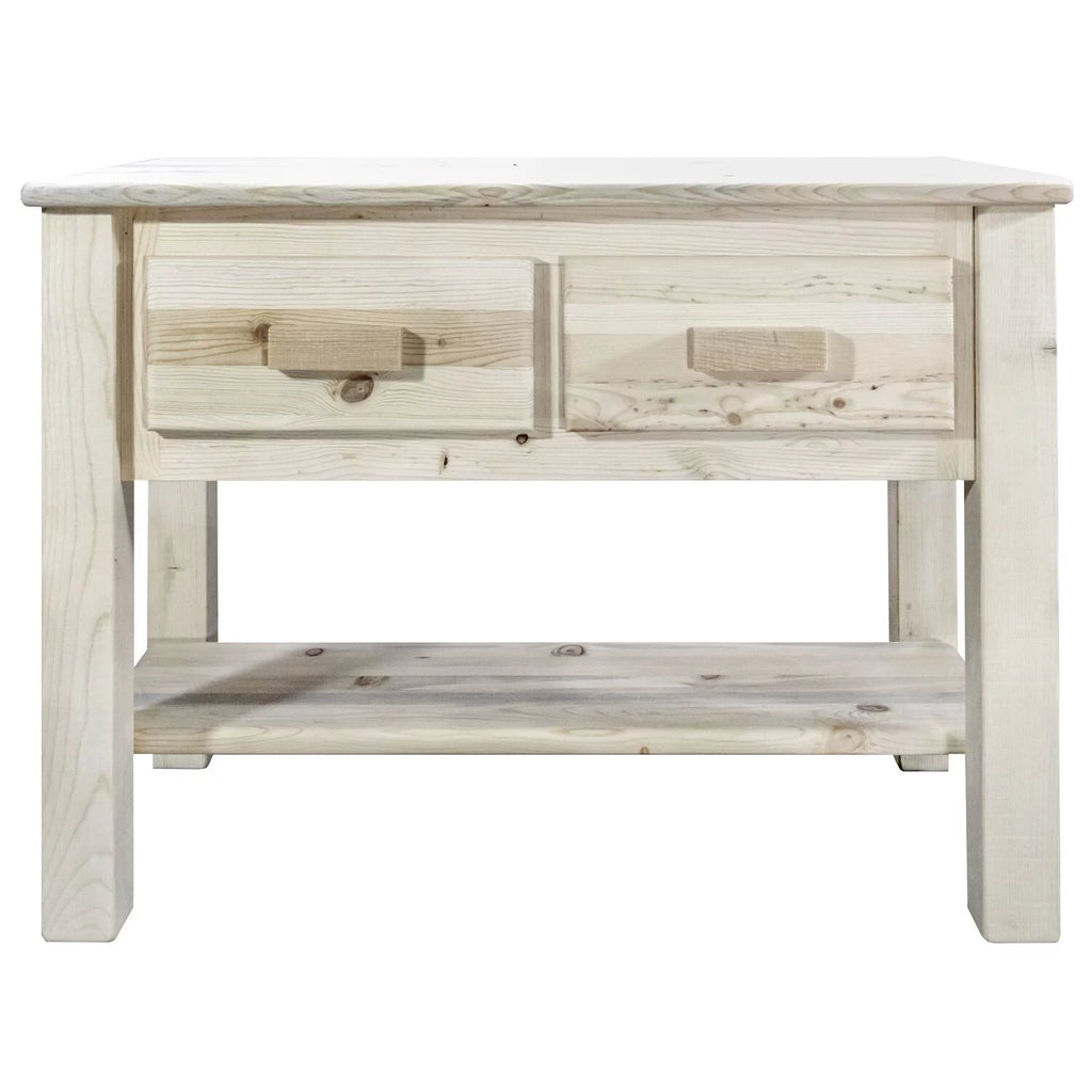 Wood Console Table with 2 Drawers C909