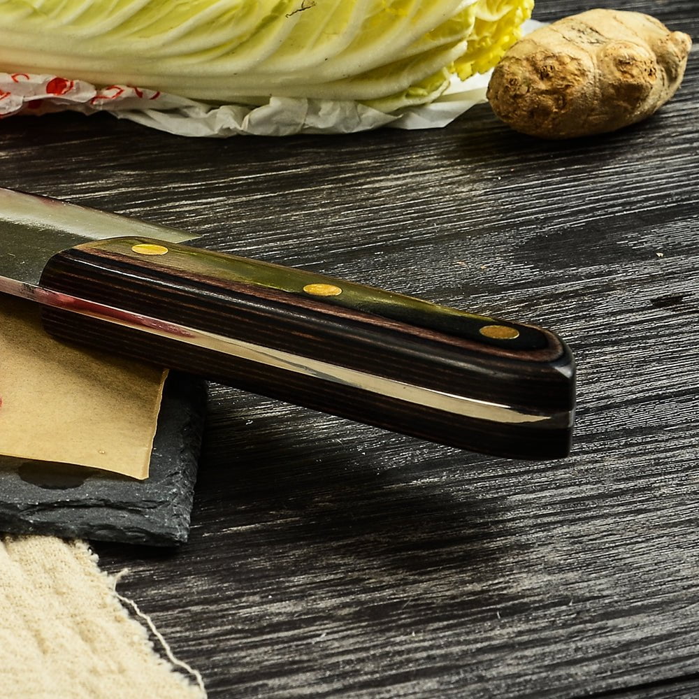 Hand Forged Butcher Knife with Leather Sheath P441554