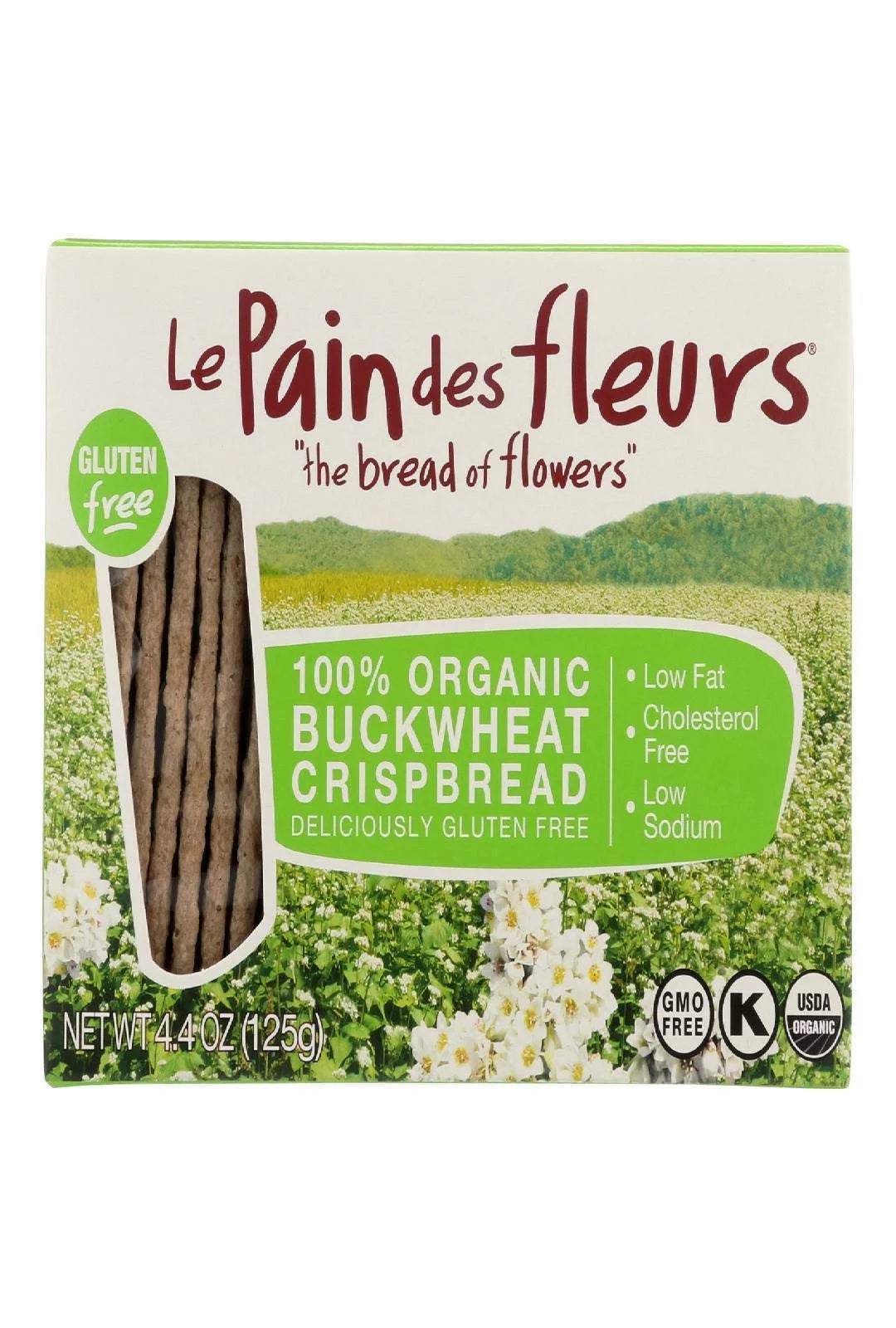 Organic Buckwheat Crisp Bread Case Of 6 4.41 Oz E754