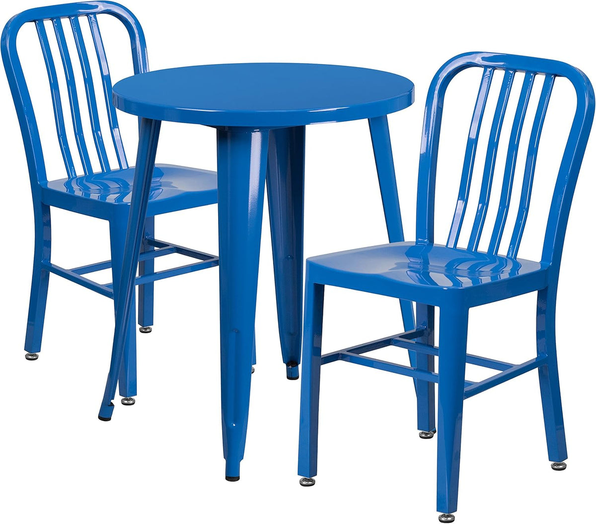 Green Metal Indoor-Outdoor Table Set with 2 Chairs E858