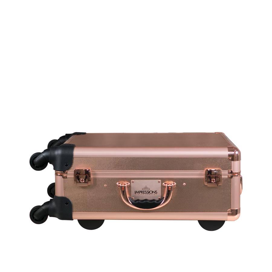 Rose Gold Bling Vanity Travel Train Case Z96122