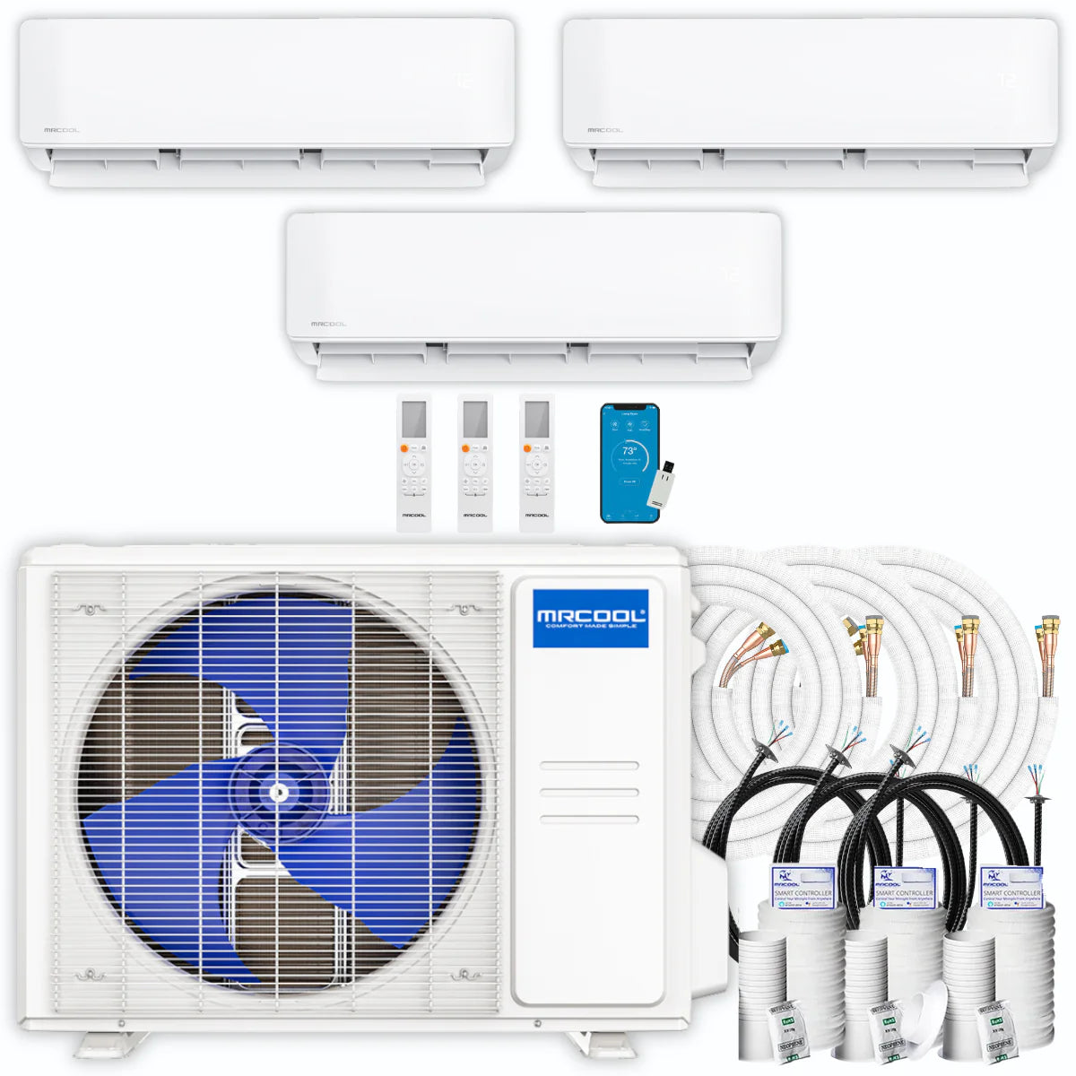 27,000 BTU 3 Zone Ductless Air Conditioner and Heat Pump J778