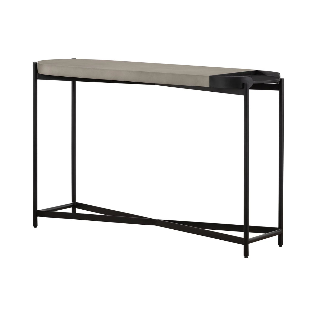 47" Stone Concrete Console Table R1826