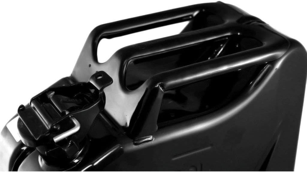 Black NATO Jerry Fuel Can and Spout System (20 Litre) P5246