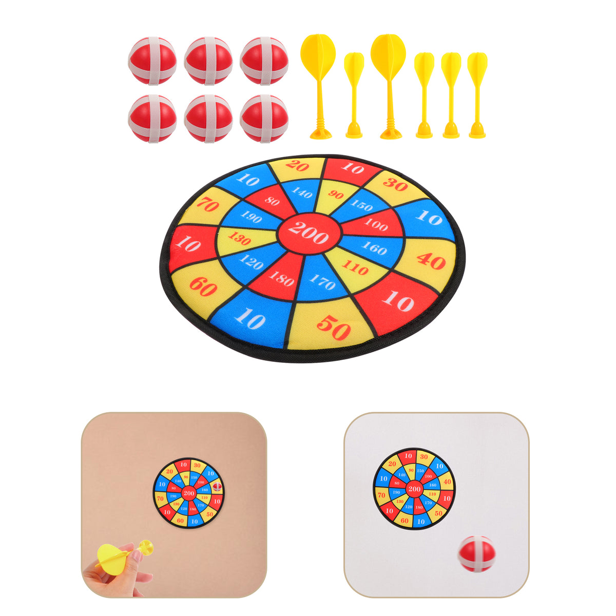 13Pcs Sticky Target Balls Darts Board Toys R998671