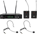 Quad Wireless UHF Handheld/Headset Microphone System 20 Channel Y6722