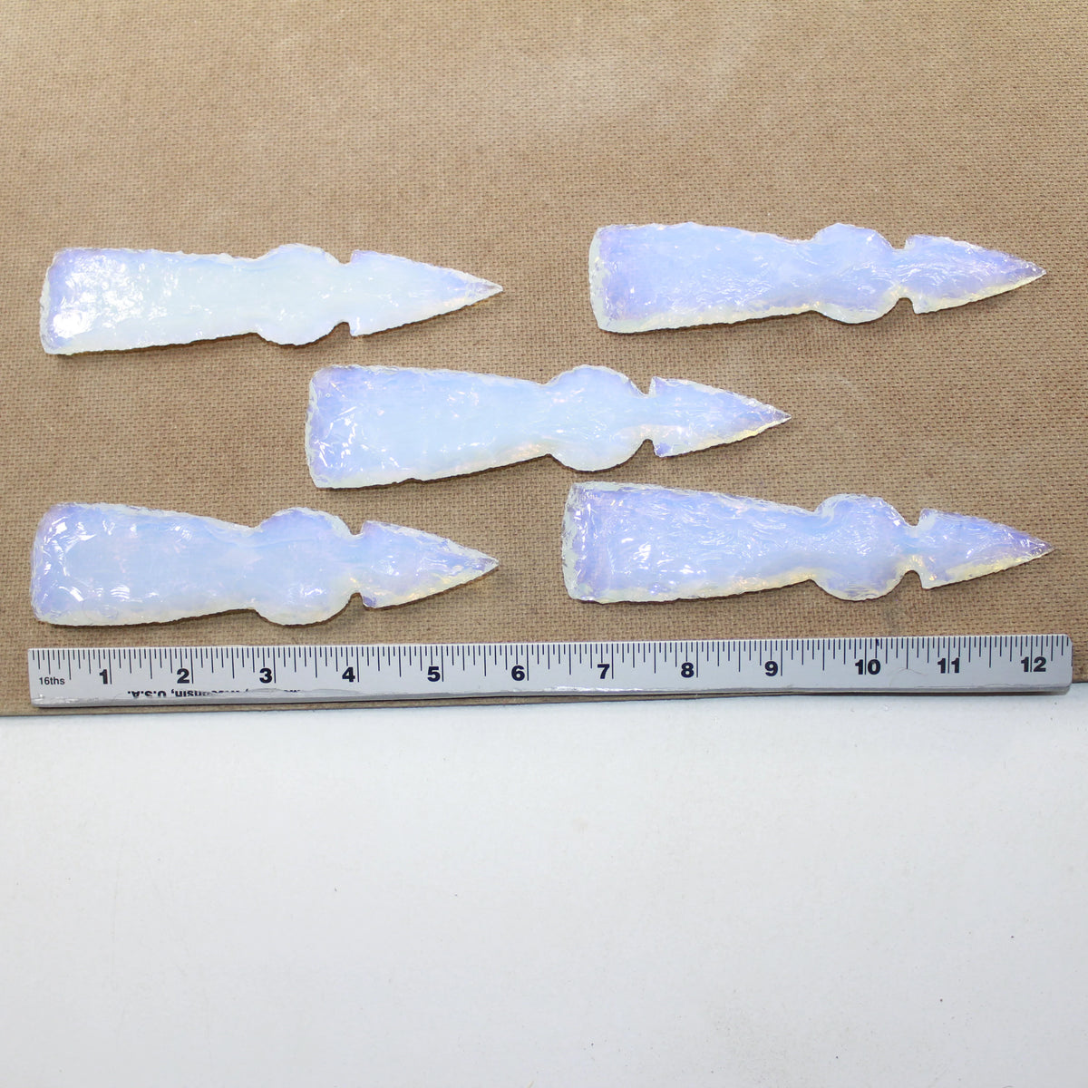 Opalite Ornamental Tomahawk Heads E43809
