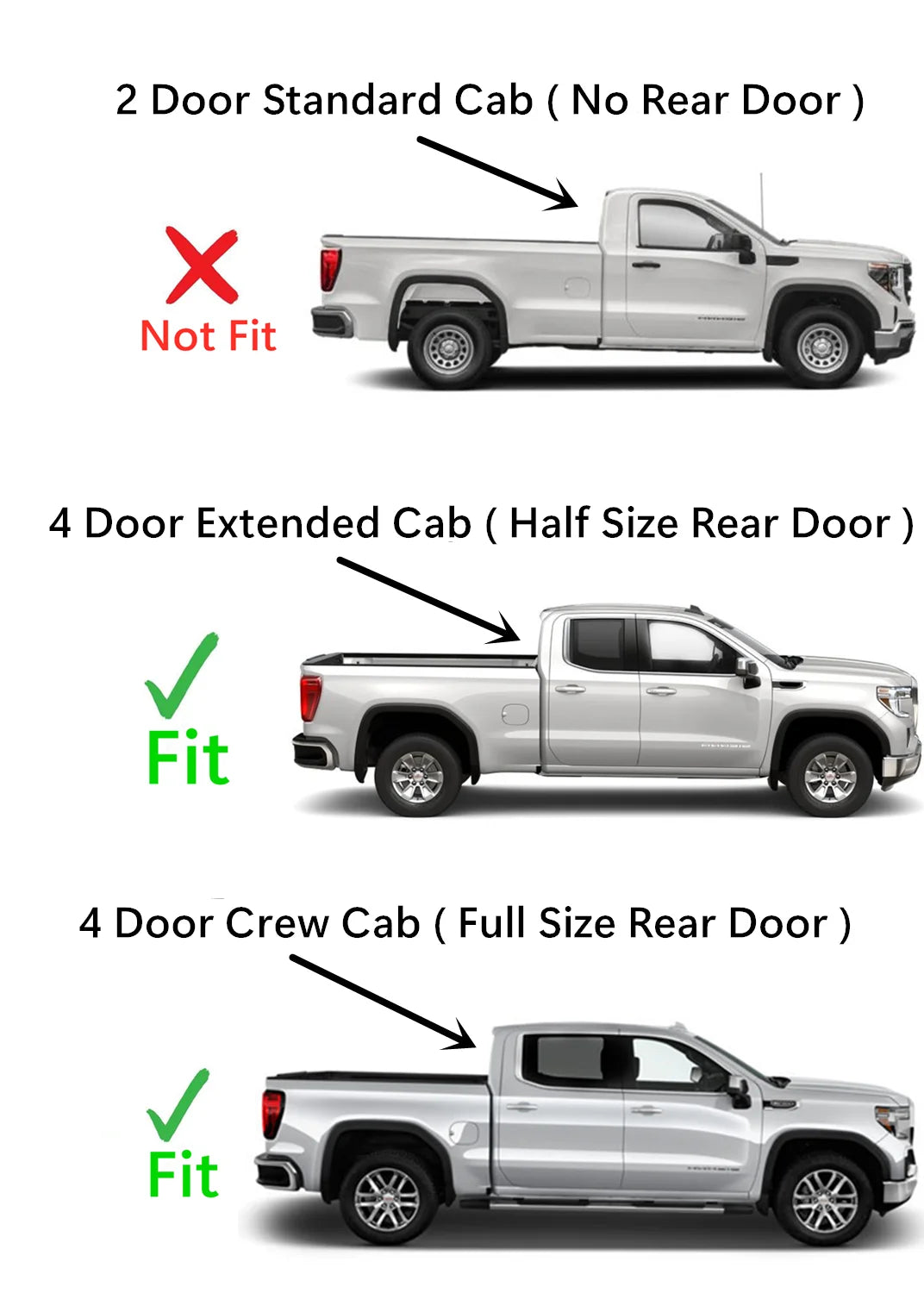 Right Side Front Door Window Glass for GMC Sierra 1500 Crew Cab 2019-2022 J70135