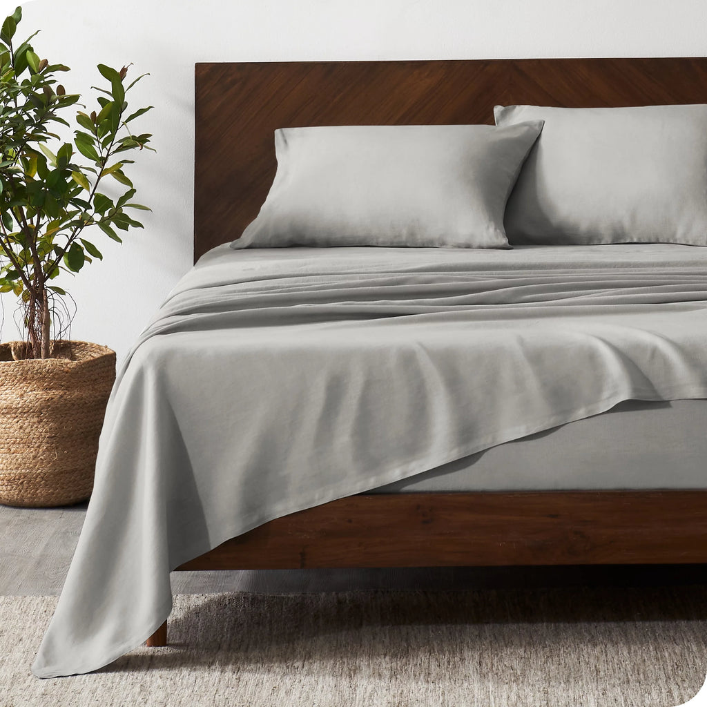 Linen Sheet Set Deep Pocket 4-Pieces Queen M19853