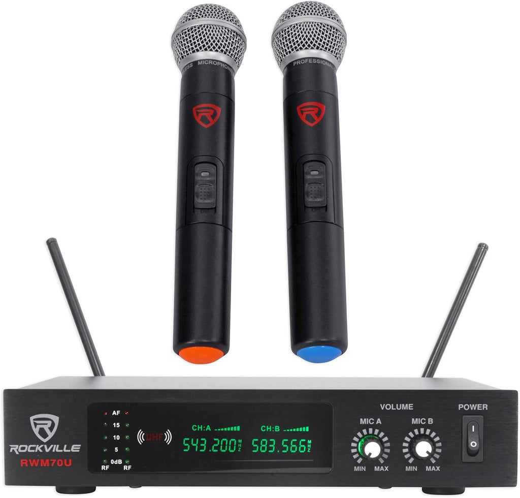 Quad Wireless UHF Handheld/Headset Microphone System 20 Channel Y6722