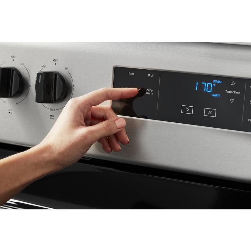 30 in. 5.3 cu. ft. 4-Burner Electric Range in Stainless Steel A494277