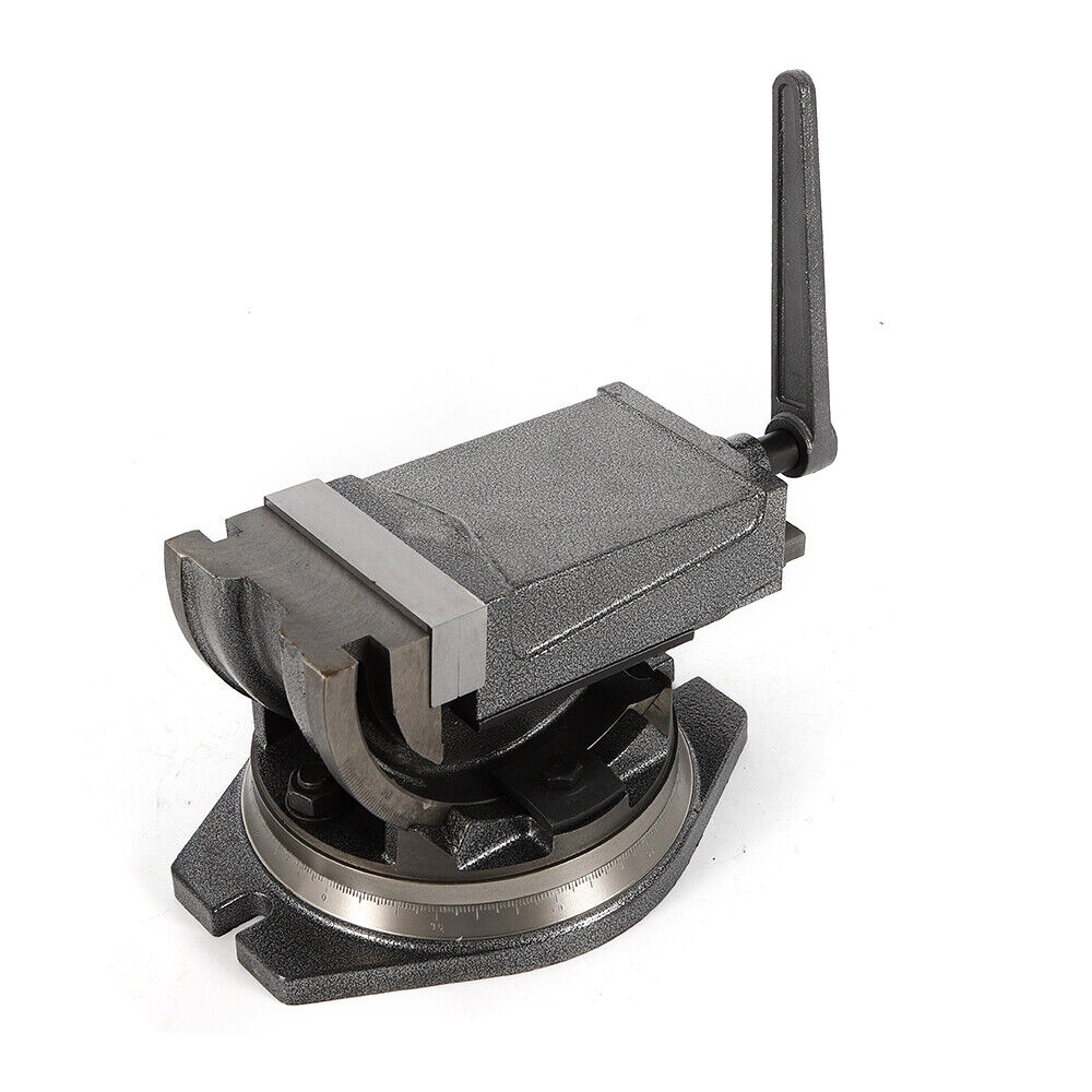 5" Precision Milling Vise 2Way Clamp Machine Accessory Set 90º Tilting with Swivel Base J19855