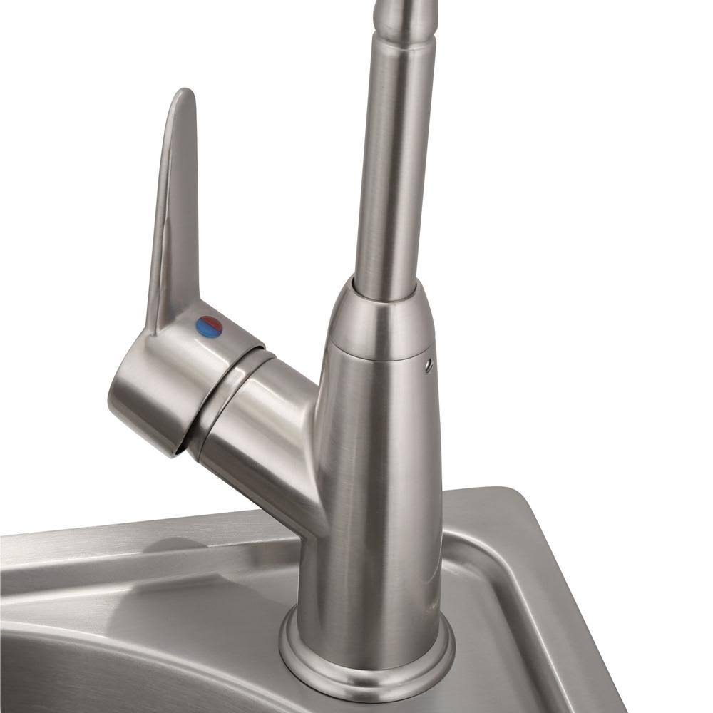 Stainless Steel Utility Sink and Drawer Cabinet I1676