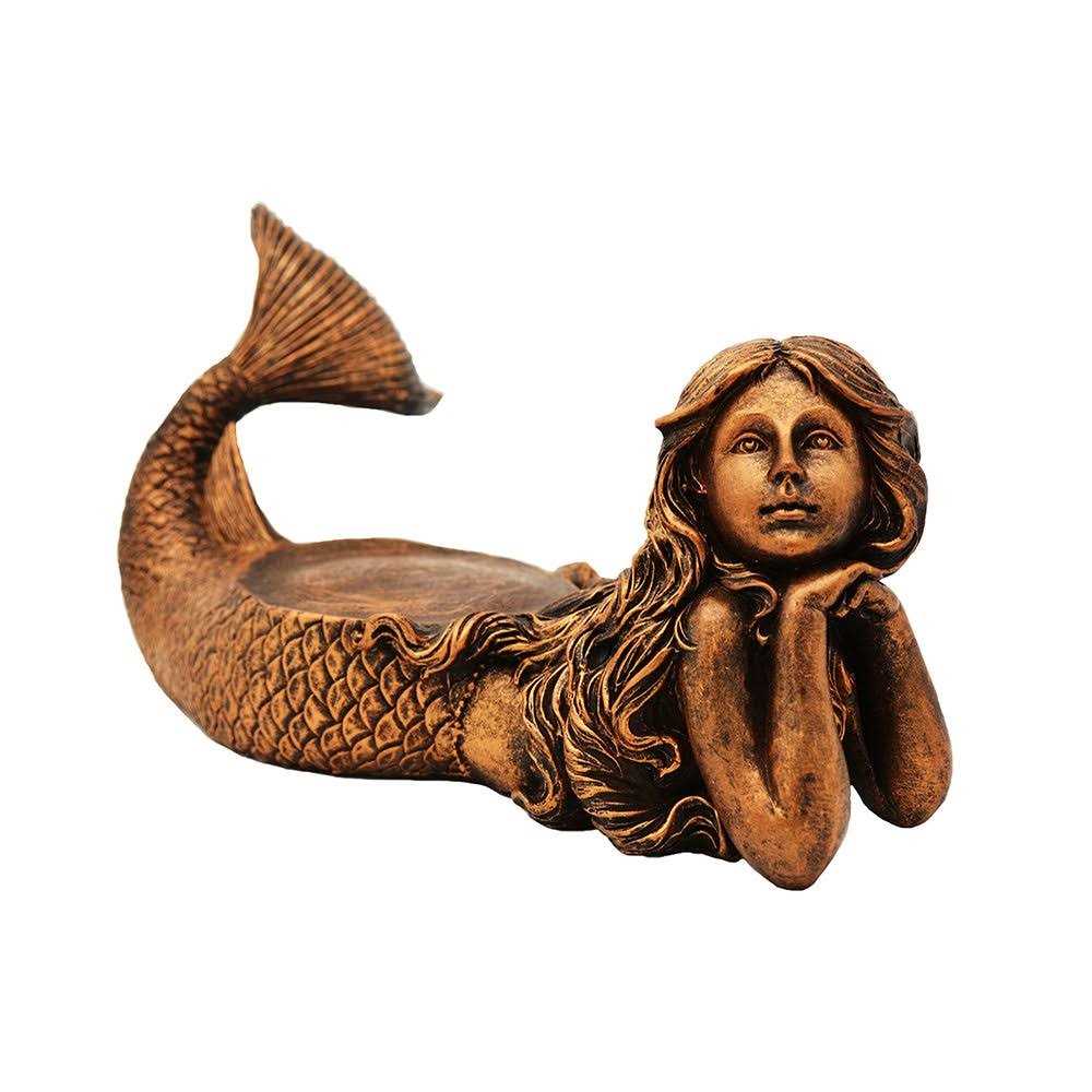Gold Antiqued Glass Fish Bowl S22327