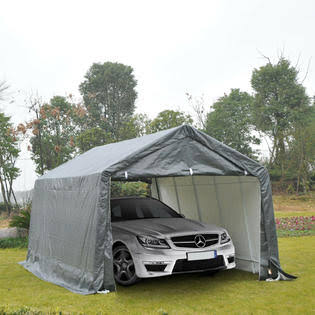 20x12ft Carport Canopy Party Tent Storage Shelter with Sidewall V1140