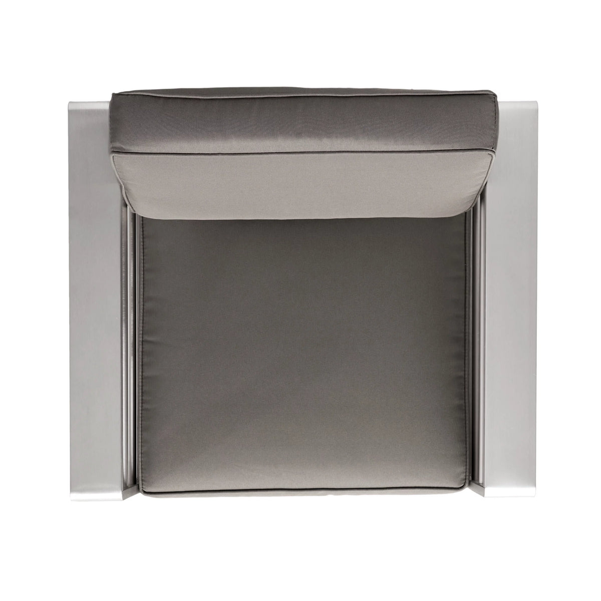 Gray Aluminum Outdoor Club Chairs with Side Table S404894