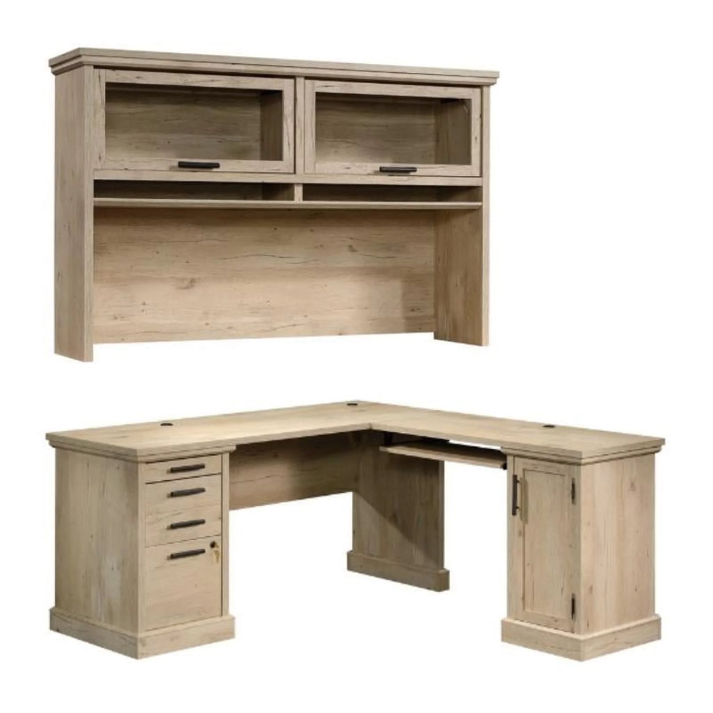 L-Shaped Desk & Large Hutch R350