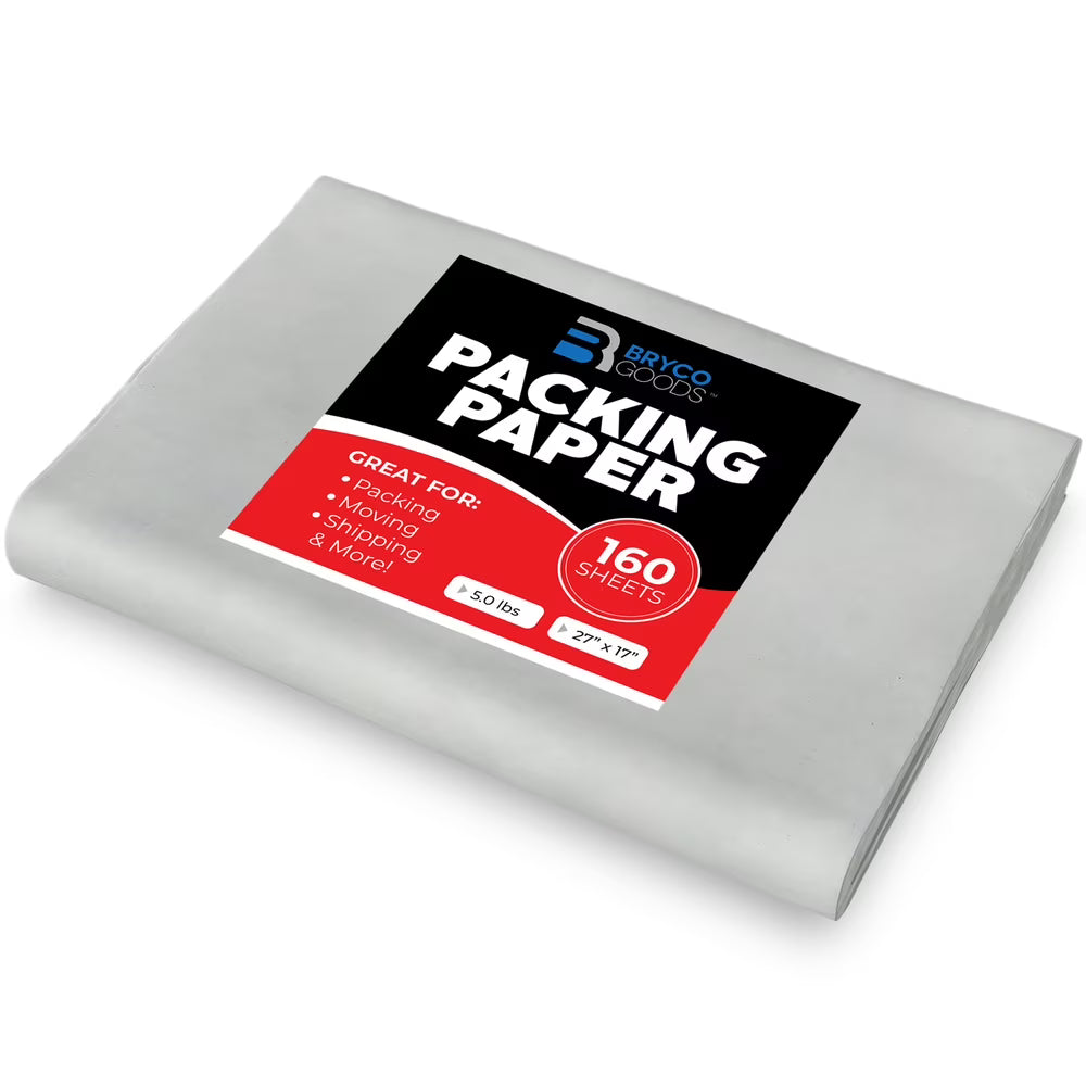 Packing Paper Sheets for Moving - 10lb - 320 Sheets - 27" x 17" N146