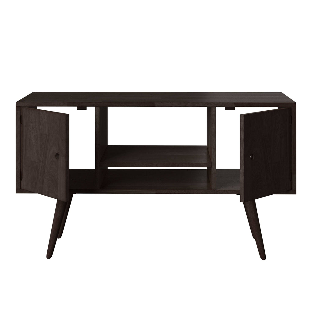 Natural Finish Wood Entertainment Cabinet with Doors A77955