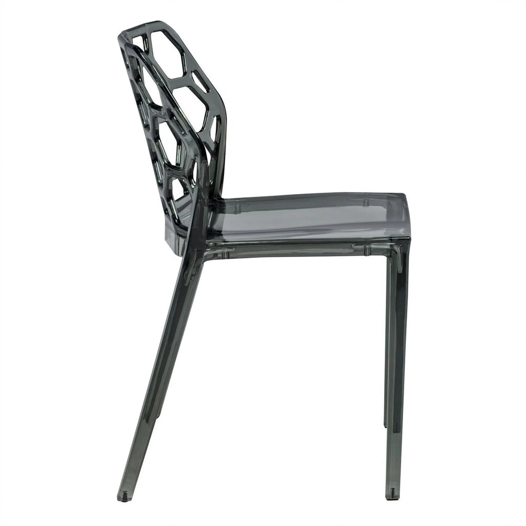 Black Plastic Dining Side Chair M5133