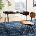 Brown/Black Glass Desk J1560