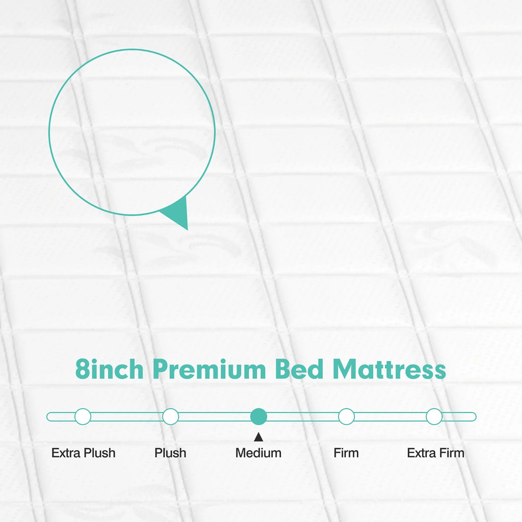 Queen Size Memory Foam Medium Firm Mattress P4183