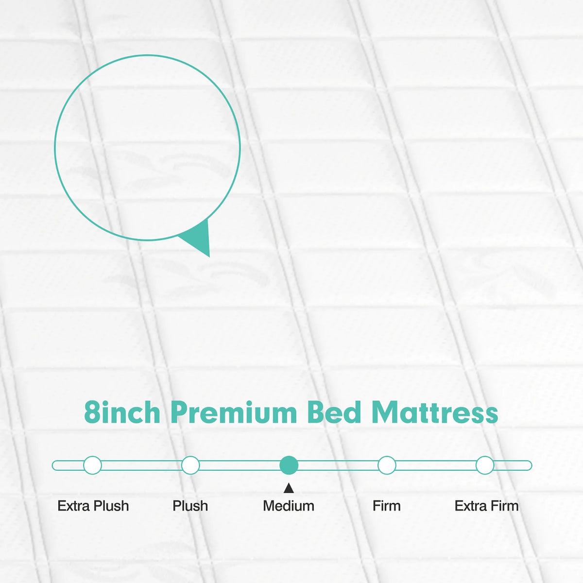 Queen Size Memory Foam Medium Firm Mattress P4183
