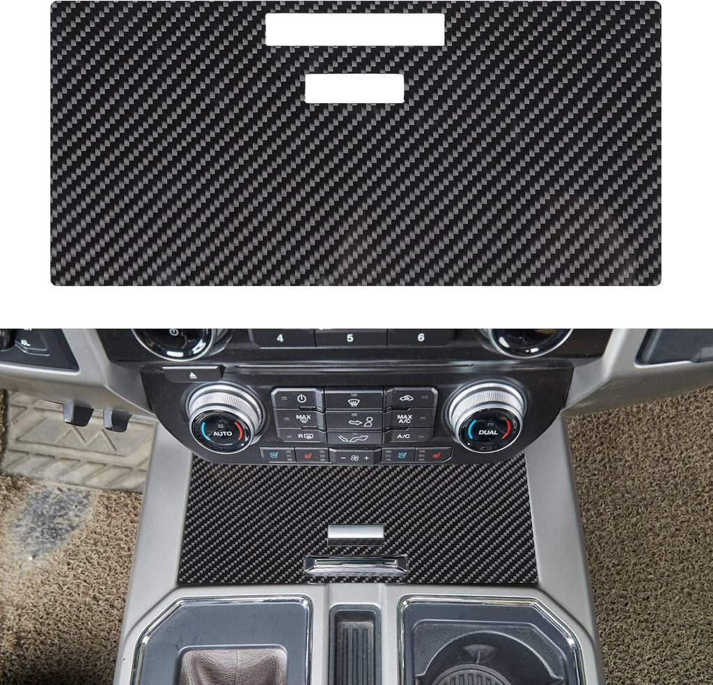Console Front Gear Shift Storage Box Cover Trim Sticker Pack of 2 V837