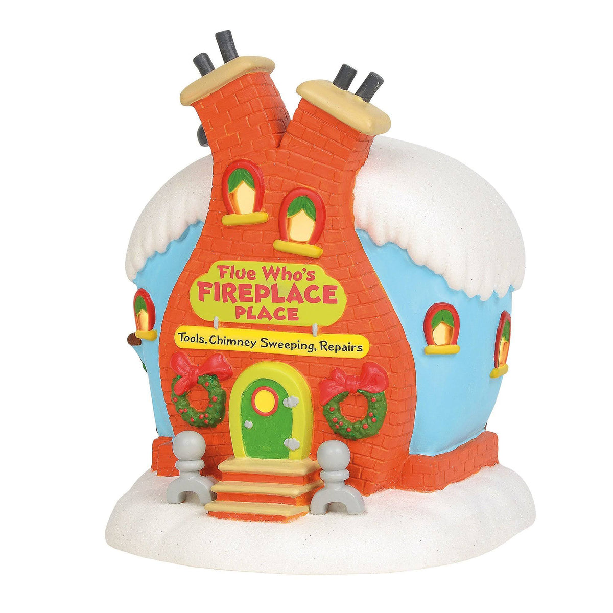 Grinch Village Fireplace S2553