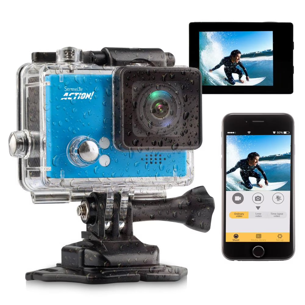 4K Ultra HD Wi-Fi Action Camera (Blue) J870847