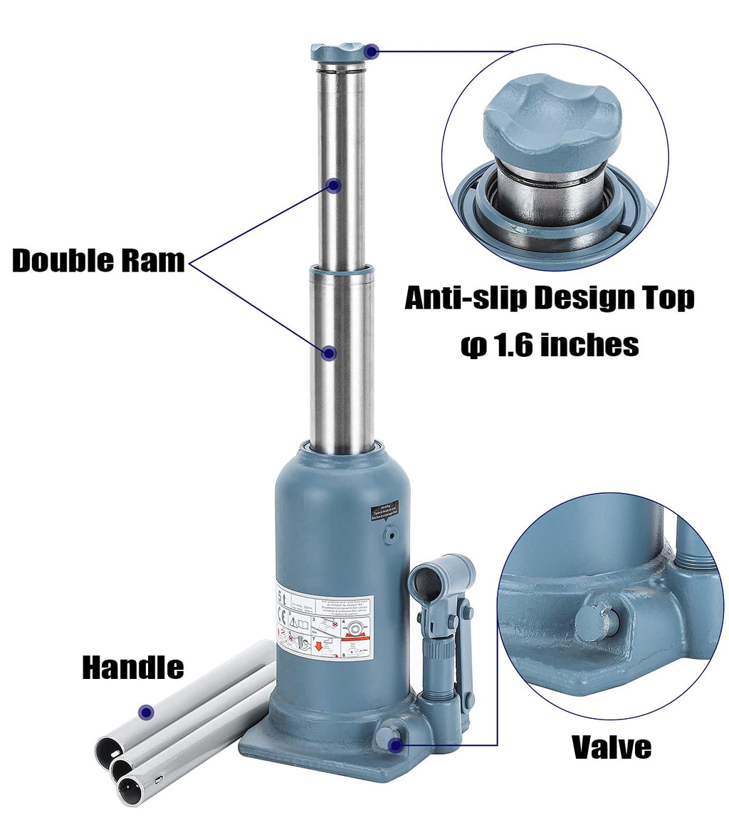 5 Ton Double Ram Hydraulic Bottle Jack T5711
