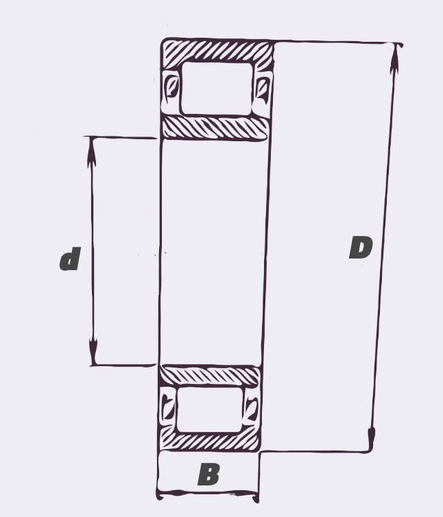 Cylindrical Roller Bearing, bore 70 mm U17609