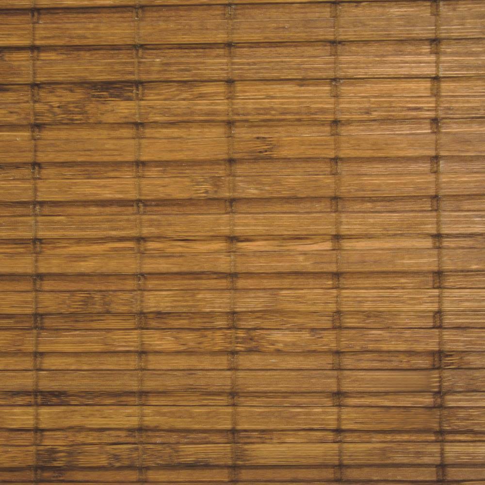 Cordless Maple Bamboo Roman Shade with Valance 35 in. W x 64 in. L K368065