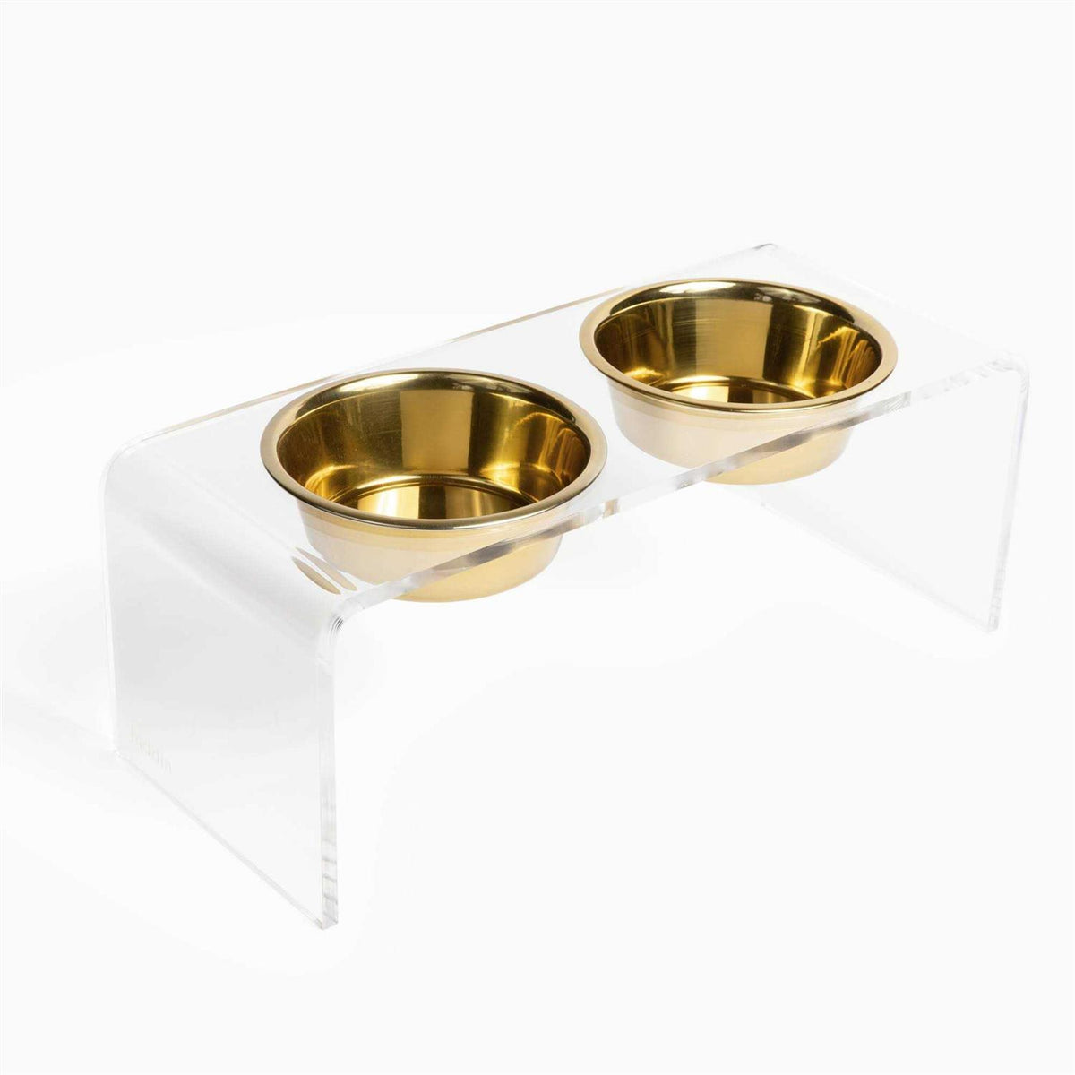 Clear Double Bowl Pet Feeder B18892