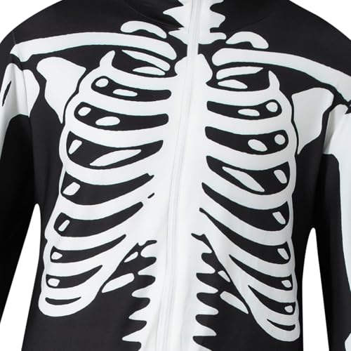 Unisex Skeleton Pumpkin Hooded Onesie N159